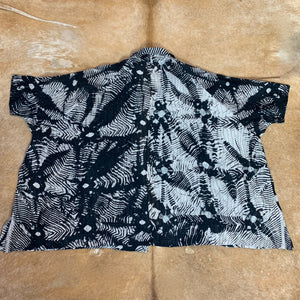 Oversized Square Cotton Silk Shibori Jacket