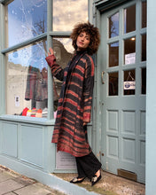 Load image into Gallery viewer, Quilted A-Line Shibori Silk Coat
