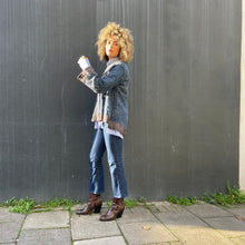 Load image into Gallery viewer, Shibori Dyed Silk Swing Style Jacket
