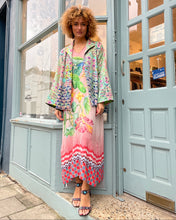 Load image into Gallery viewer, Floral V-Neck Kaftan Dress
