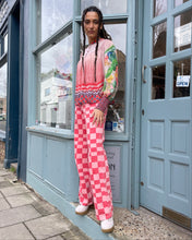 Load image into Gallery viewer, Stripe Print Chiffon Peasant Blouse
