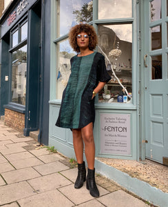 Short Sleeve Fine Wool Dress