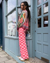 Load image into Gallery viewer, Stripe Print Chiffon Peasant Blouse
