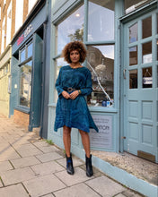 Load image into Gallery viewer, Oversized Fine Wool Shibori Dress
