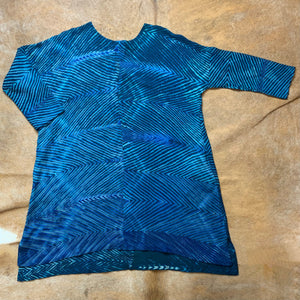 Oversized Fine Wool Shibori Dress
