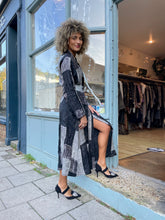 Load image into Gallery viewer, XLong Open A-Line Shibori Silk Coat
