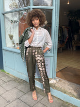 Load image into Gallery viewer, Straight Leg Shibori Dyed Trousers
