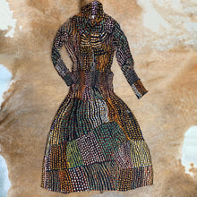 Load image into Gallery viewer, Lurex Boho Maxi-Dress with Neck-Tie
