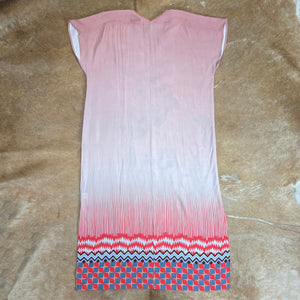Floral V-Neck Kaftan Dress
