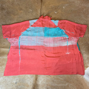 Fine Silk Shibori Dyed Open Jacket