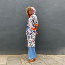 Load image into Gallery viewer, XLong Hooded Silk Kimono Coat
