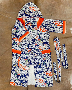 XLong Hooded Silk Kimono Coat
