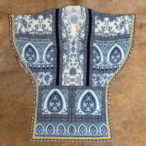 Printed V-Neck Kaftan Dress