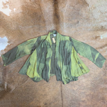 Load image into Gallery viewer, Silk-Chiffon, Shibori-Dyed, Open Jacket
