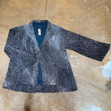 Load image into Gallery viewer, Shibori Dyed Silk Swing Style Jacket

