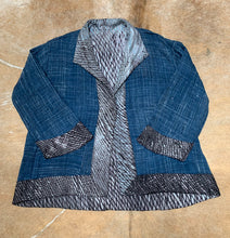 Load image into Gallery viewer, Shibori Dyed Silk Swing Style Jacket
