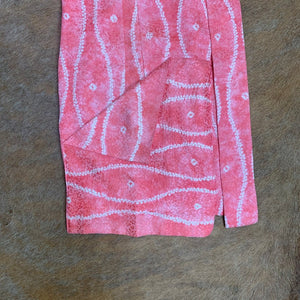 Pink Jacquard Silk Japanese Haori with Pockets